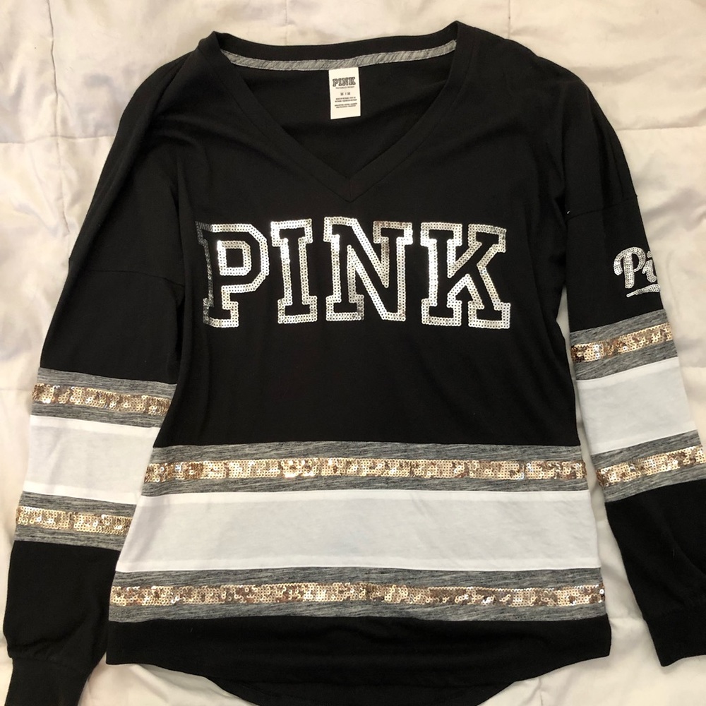 Pink long sleeve t shirt  size M-L